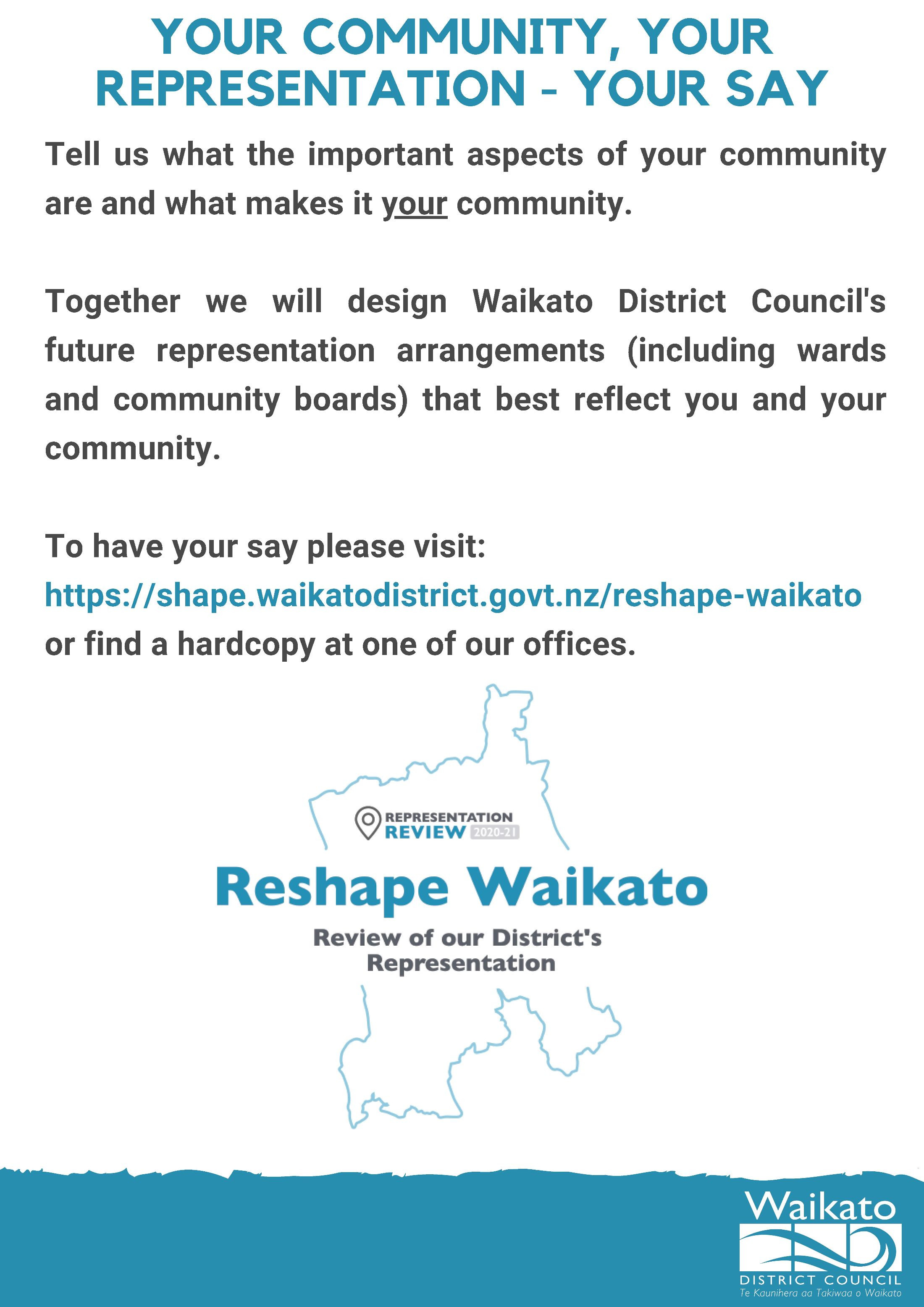 Notice Representation Review Waikato District Council