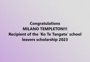 Scholarships Awarded to Our School Leavers
